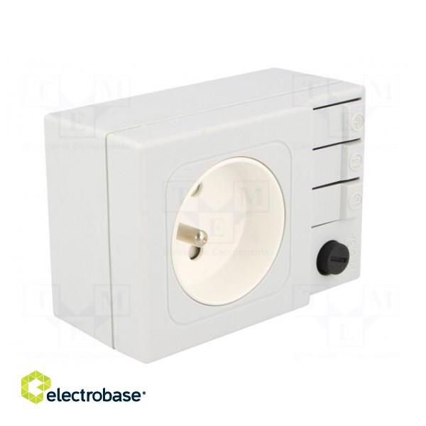 E-type socket | 250VAC | 6.3A | IP20 | DIN | 92x62x48mm фото 8