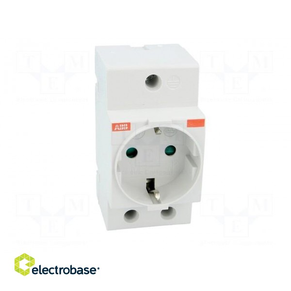 F-type socket | 250VAC | 16A | for DIN rail mounting фото 9