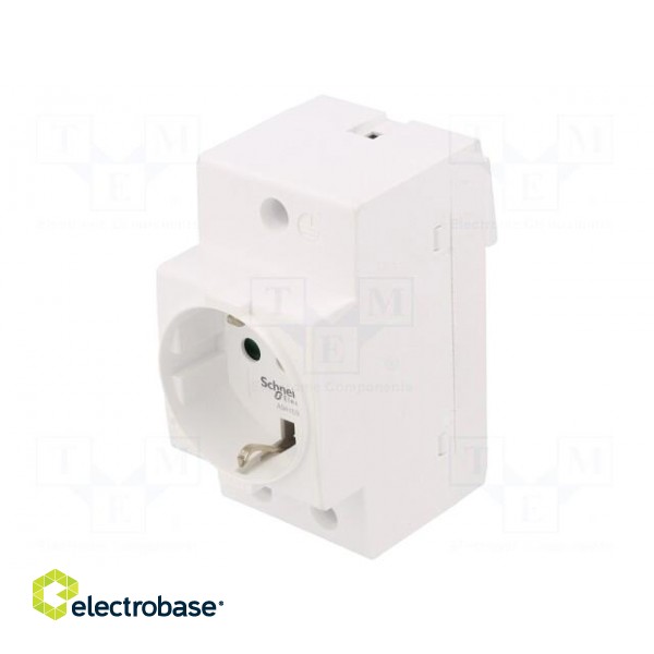 F-type socket (Schuko) | 250VAC | 16A | for DIN rail mounting фото 1