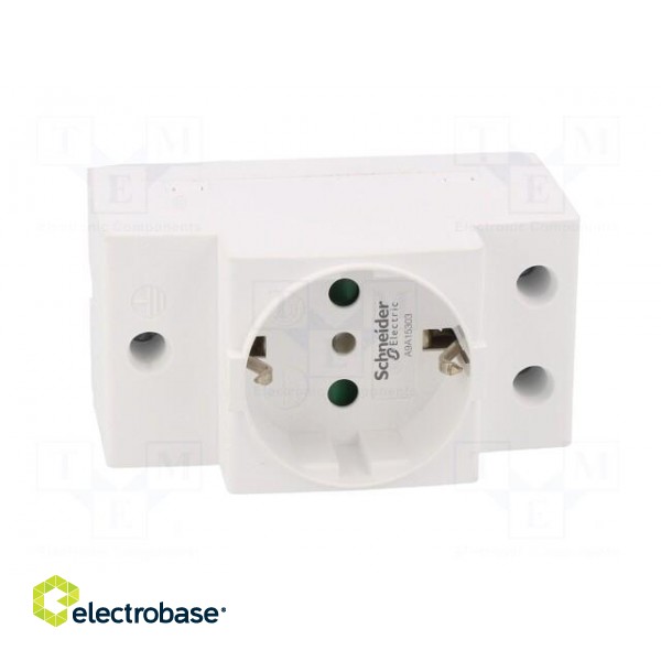 F-type socket (Schuko) | 250VAC | 16A | for DIN rail mounting фото 9