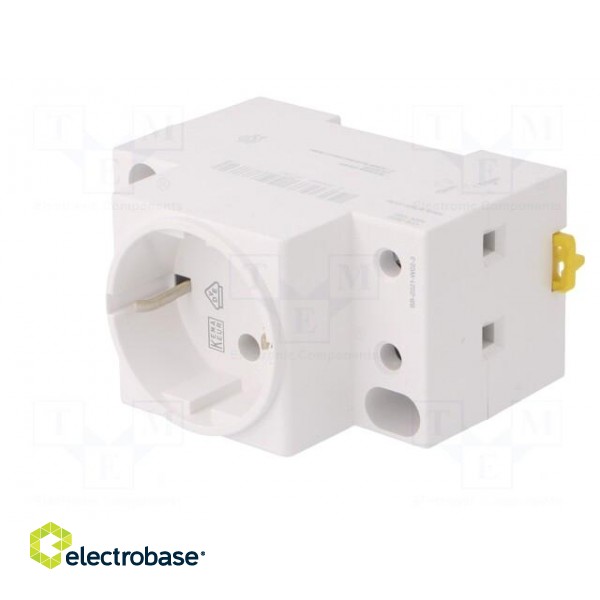 F-type socket (Schuko) | 250VAC | 16A | for DIN rail mounting image 2