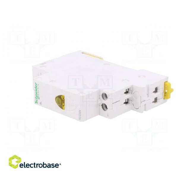 LED indicator | 110÷230VAC | for DIN rail mounting | Colour: yellow фото 2