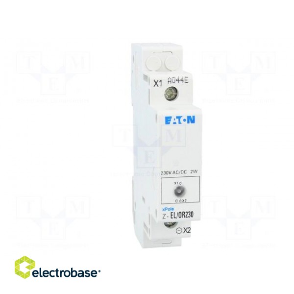 LED indicator | 230VAC | 230VDC | DIN | Colour: orange paveikslėlis 9