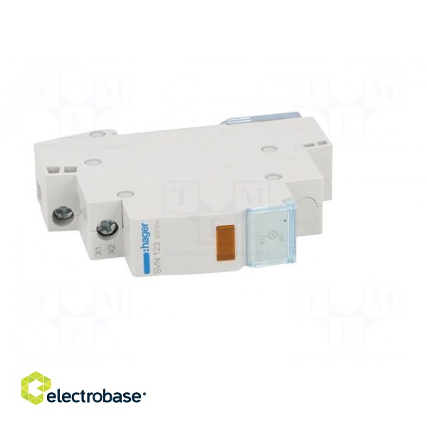 LED indicator | 230VAC | for DIN rail mounting | Colour: orange image 9