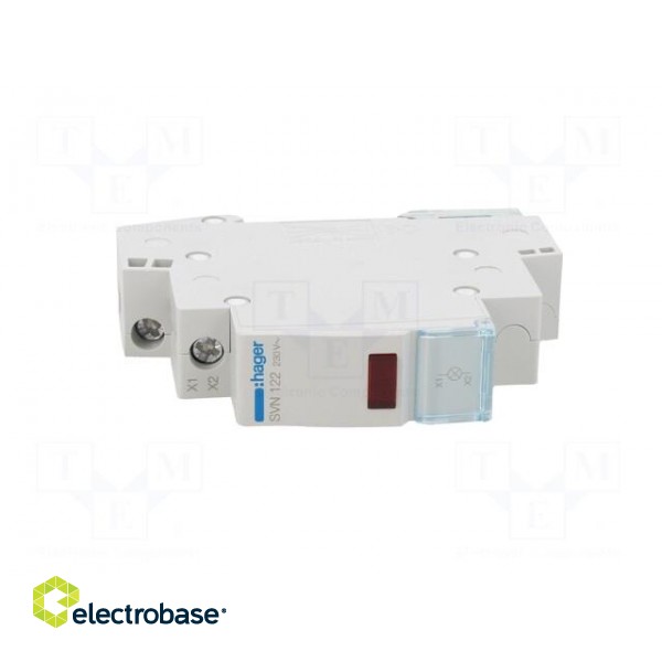 LED indicator | 230VAC | for DIN rail mounting | Colour: red image 9