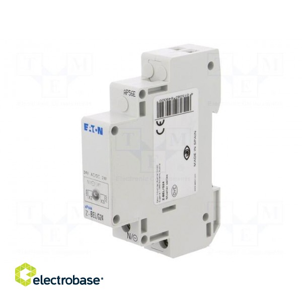 LED indicator | 24VAC | 24VDC | for DIN rail mounting | Colour: green image 1