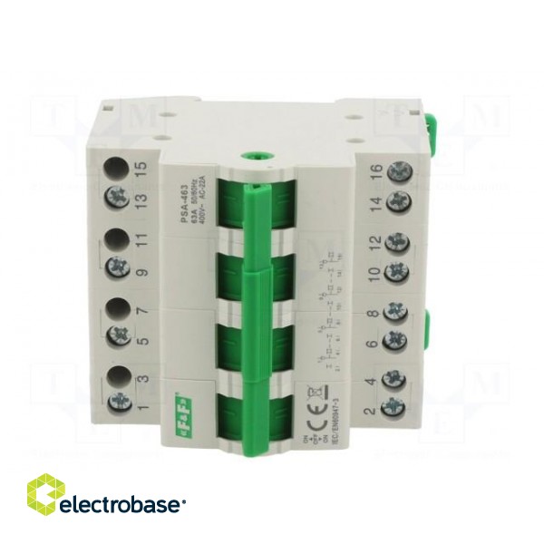 Module: mains-generator switch | Poles: 4 | 230/400VAC | 63A | IP20 image 9