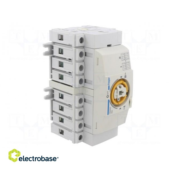 Module: mains-generator switch | Poles: 4 | 400VAC | 40A | IP20 paveikslėlis 8
