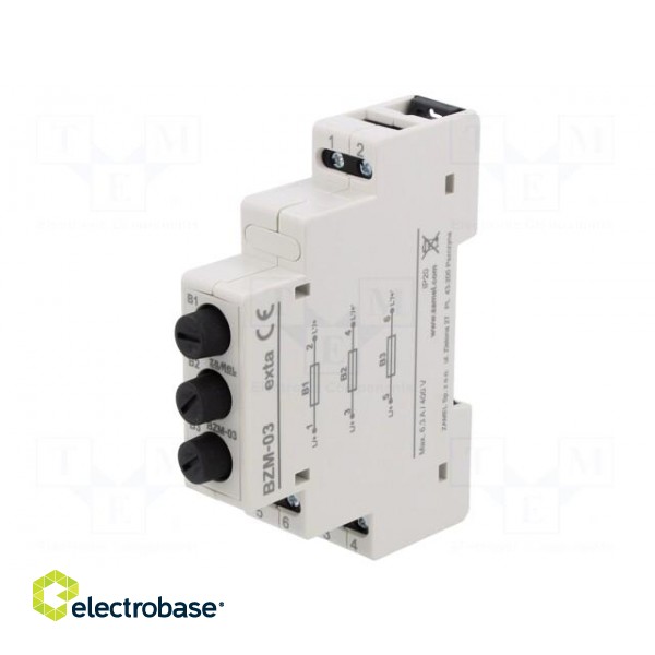 Module: module protecting | Poles: 3 | IP20 | for DIN rail mounting image 1