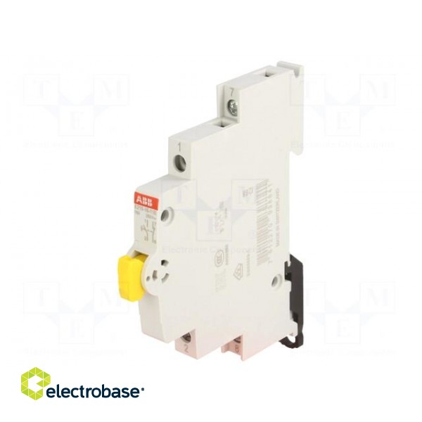 Module: pushbutton switch | 250VAC | 16A | DIN | 9mm | monostable image 1