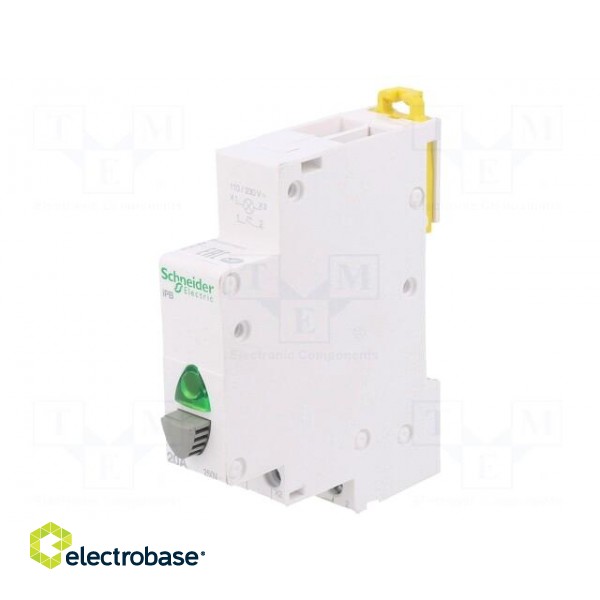 Module: pushbutton switch | 250VAC | 16A | for DIN rail mounting фото 1