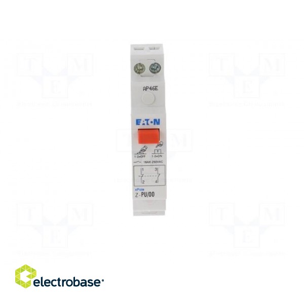 Module: pushbutton switch | 250VAC | 16A | IP40 | DIN | 17.5x90x60mm image 9