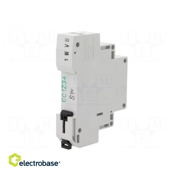 Module: pushbutton switch | 250VAC | 16A | IP40 | DIN | 17.5x90x60mm фото 4