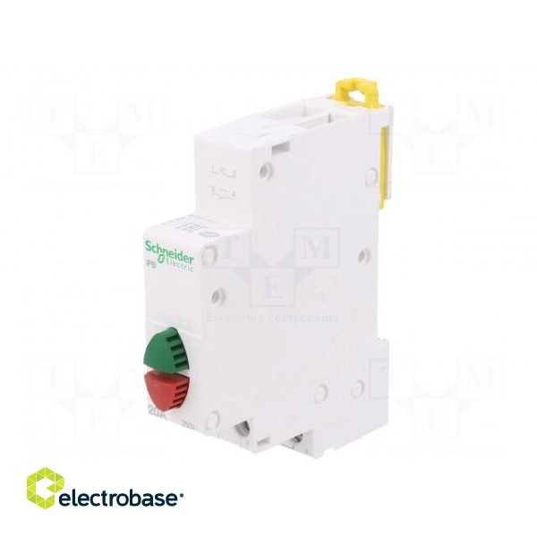 Module: pushbutton switch | 250VAC | 20A | for DIN rail mounting image 1