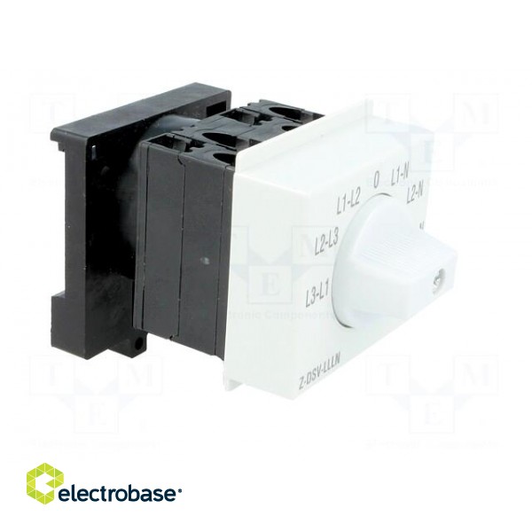 Module: rotary switch | 250VAC | 20A | IP20 | DIN | 52x65x60mm paveikslėlis 8