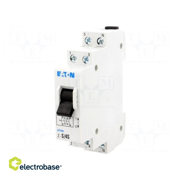 Module: toggle switch | 230VAC | 16A | IP40 | for DIN rail mounting image 1