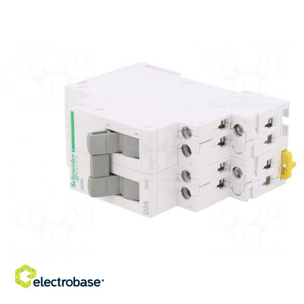 Module: pushbutton switch | 250VAC | 20A | IP20 | Contacts: DPDT | ACTI9 фото 2