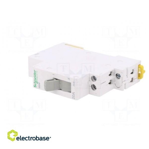 Module: pushbutton switch | 250VAC | 20A | IP20 | Contacts: SPDT | ACTI9 paveikslėlis 2