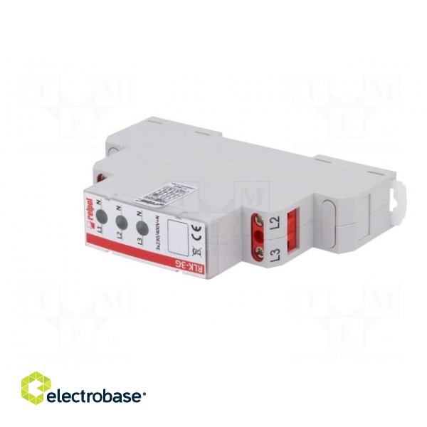 Module: voltage indicator | 230÷400VAC | IP20 | DIN | Colour: green paveikslėlis 2