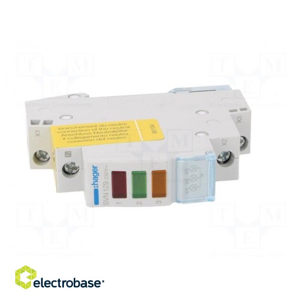 Module: voltage indicator | 230VAC | IP20 | for DIN rail mounting фото 9