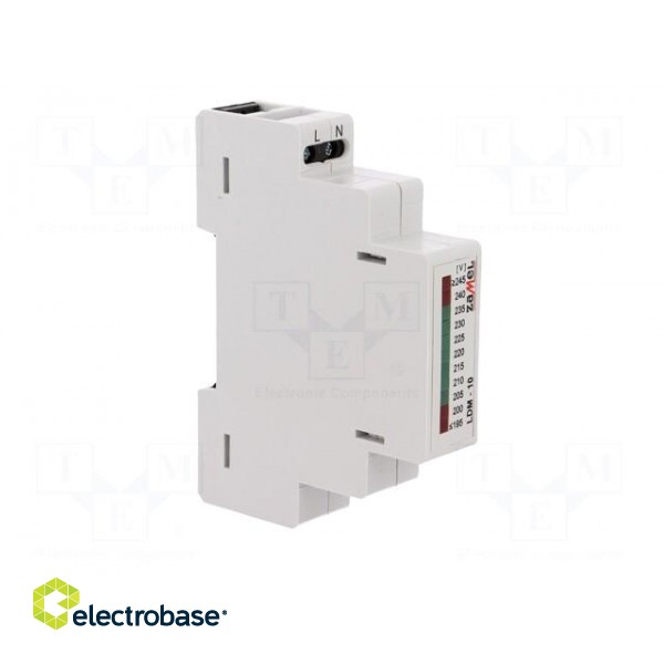 Module: voltage indicator | 230VAC | IP20 | DIN | 90x17.5x66mm фото 8