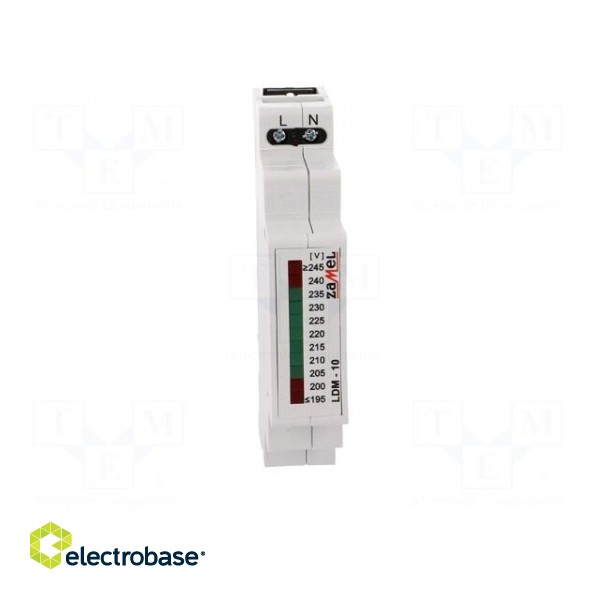 Module: voltage indicator | 230VAC | IP20 | DIN | 90x17.5x66mm фото 9
