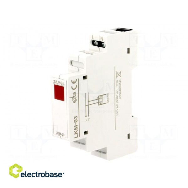 Module: voltage indicator | 230VAC | IP20 | for DIN rail mounting image 1