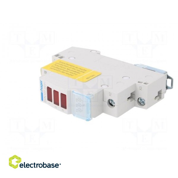 Module: voltage indicator | 230VAC | IP20 | for DIN rail mounting фото 2