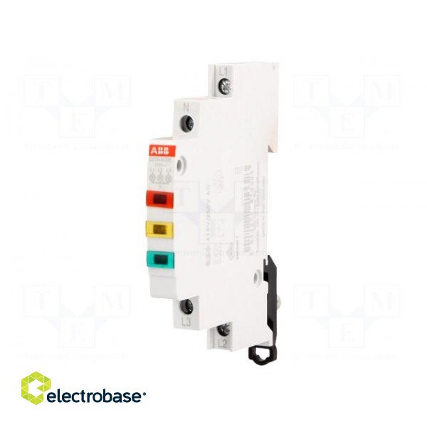 Module: voltage indicator | 3x230÷415VAC | DIN | 9mm image 1