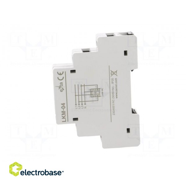 Module: voltage indicator | 3x230VAC | IP20 | DIN | 90x17.5x66mm image 3