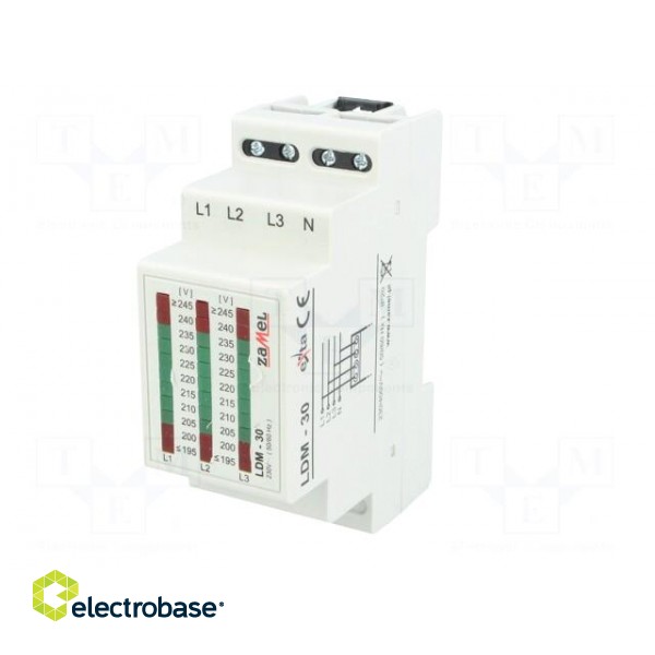 Module: voltage indicator | 3x230VAC | IP20 | for DIN rail mounting image 2