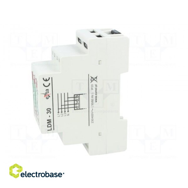 Module: voltage indicator | 3x230VAC | IP20 | for DIN rail mounting image 3