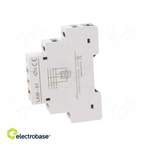 Module: voltage indicator | 3x400VAC | IP20 | DIN | 90x17.5x66mm image 3