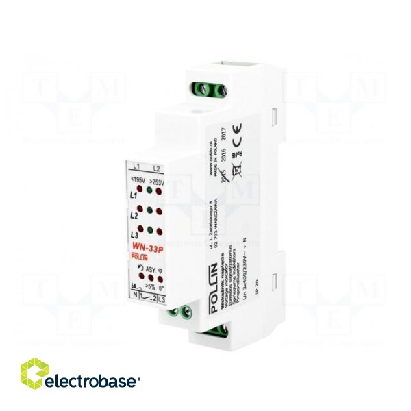 Module: voltage indicator | 3x400VAC | IP20 | for DIN rail mounting image 1
