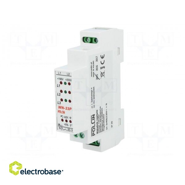 Module: voltage indicator | 3x400VAC | IP20 | for DIN rail mounting image 2