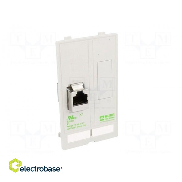 Panel interface | 48VAC | 48VDC | 1A | IP20 | on panel | Input: RJ45 | 32mm фото 9