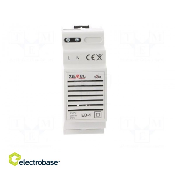 Signalling device | 230VAC | IP20 | DIN | 90x35x66mm | Indication: bell image 9