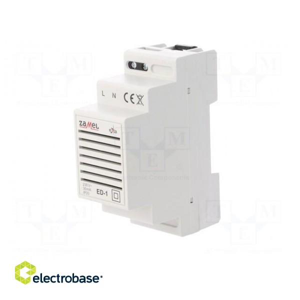 Signaller | 230VAC | IP20 | for DIN rail mounting | 90x35x66mm image 2