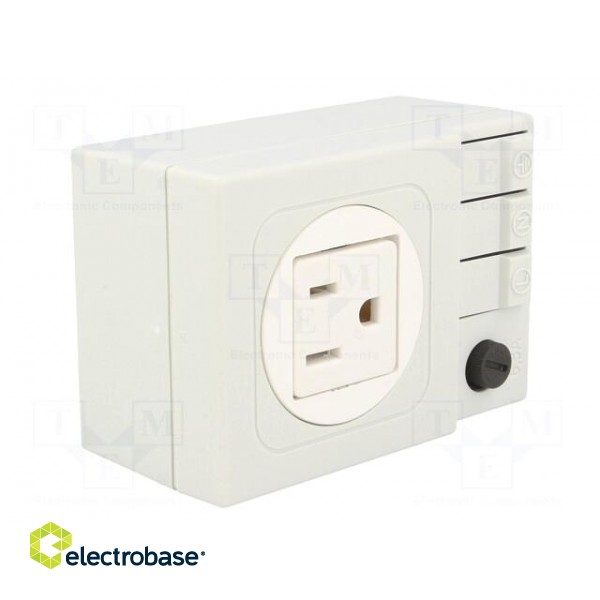 USA-type socket | 125VAC | 6.3A | IP20 | DIN | 92x62x48mm image 8