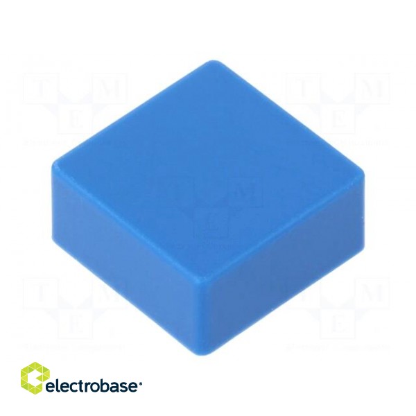 Button | push-in | none | 5.5mm | -25÷70°C | square | blue image 1