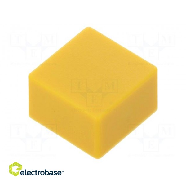 Button | push-in | none | 5.5mm | -25÷70°C | square | yellow image 1