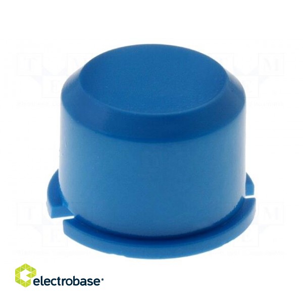 Button | round | blue | Ø9.6mm | plastic