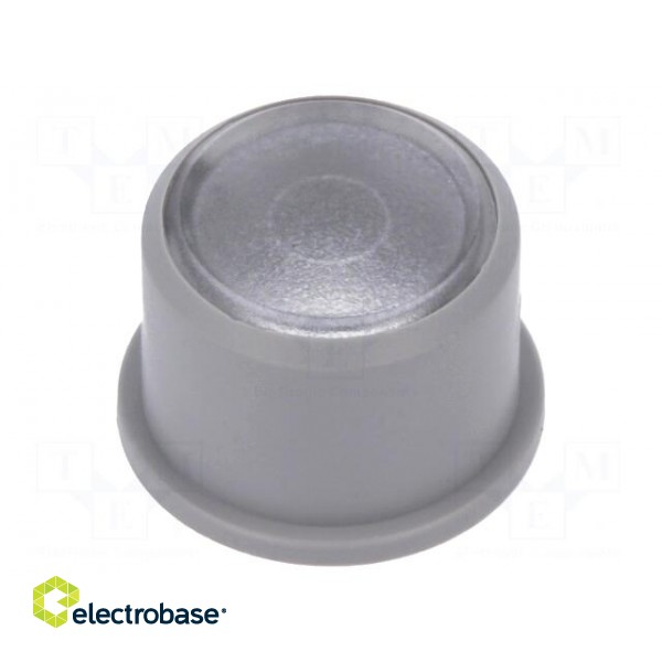 Button | round | grey | Ø9.6mm | plastic | MEC1625006,MEC3FTH9 image 1