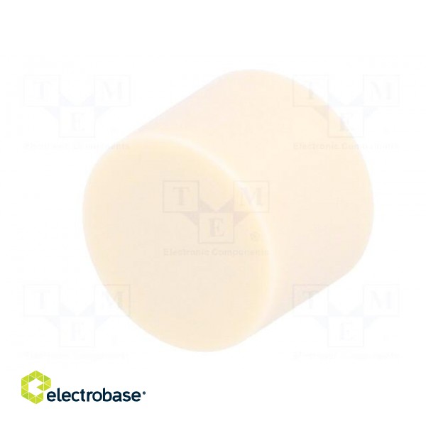 Button | round | ivory | Ø9.5mm | Application: B3F-4,B3F-5,B3W image 2