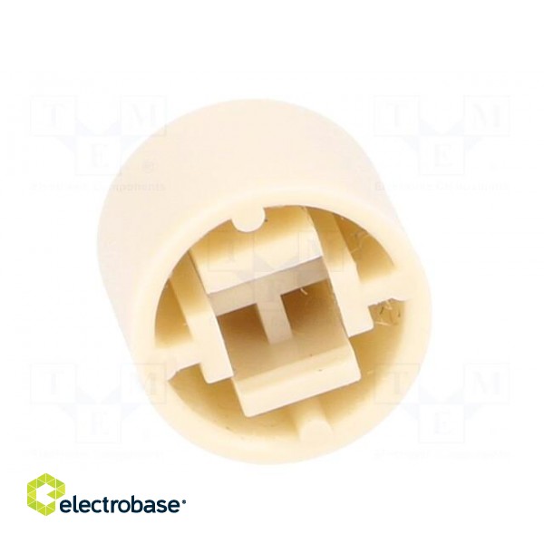 Button | round | ivory | Ø9.5mm | Application: B3F-4,B3F-5,B3W image 5