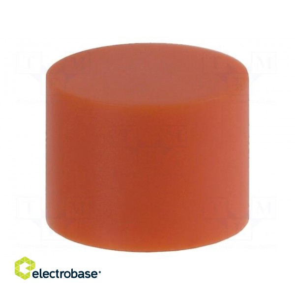 Button | round | orange | Ø9.5mm | Application: B3F-4,B3F-5,B3W