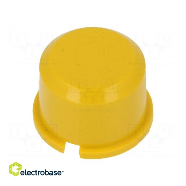 Button | round | yellow | Ø9.6mm | plastic | MEC1625006,MEC3FTH9 image 1