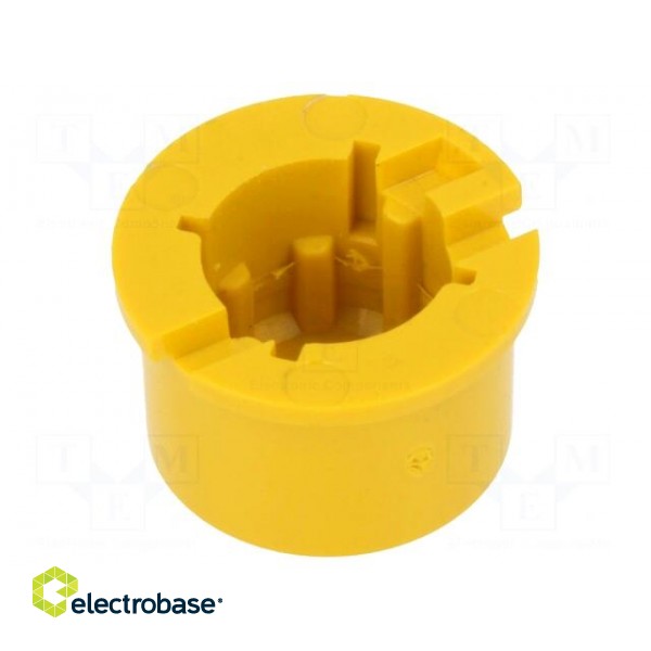 Button | round | yellow | Ø9.6mm | plastic | MEC1625006,MEC3FTH9 image 2