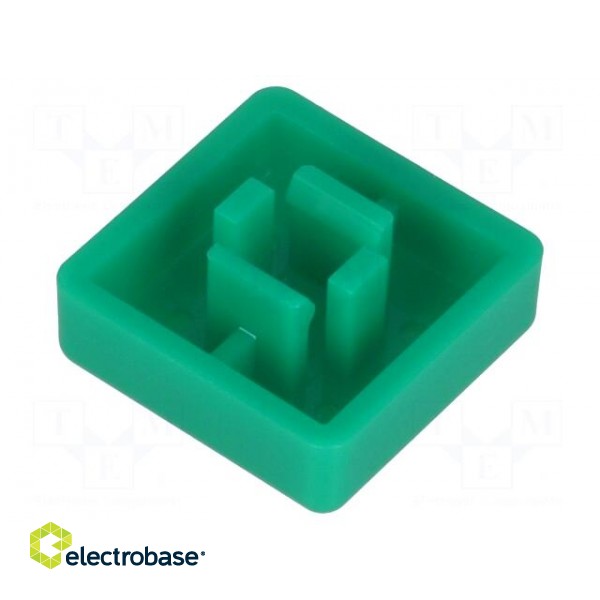 Button | square | green | 12x12mm | TACTS-24N-F,TACTS-24R-F paveikslėlis 2