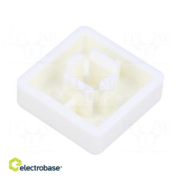 Button | square | white | 12x12mm | Application: TACTS-24 image 2